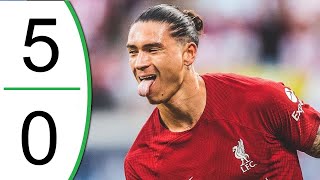 Liverpool vs RB Leipzig 5-0 Highlights & Goals 2022 (Darwin Nunez Poker)