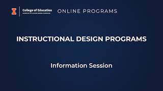 Online Programs - Instructional Design Programs - Information Session
