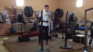 Good squat - 170 kg! Vladyslav Heraskevych (Ukraine, 17 y.old)