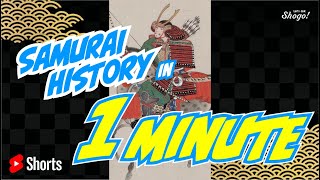 Samurai History in 1 Minute #Shorts