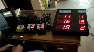 Electronic Queue Management system three counter Orbit