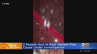 2 hurt in East Harlem fire