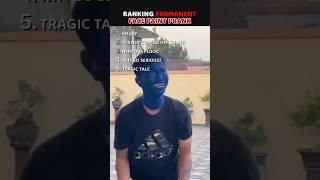 Ranking Permanent Face Paint Prank