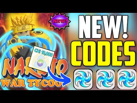 All new Naruto War Tycoon codes The codes are part of the latest 2024 and free more!! in March