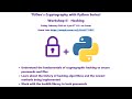 TUDev's Cryptography with Python Workshop! Hashing with hashlib!