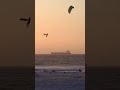 kitesurfer jumping into the sunset 🚀 bigair extremesports fullsend