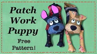 Easy Patchwork Puppy || FREE PATTERN || Full Tutorial with Lisa Pay