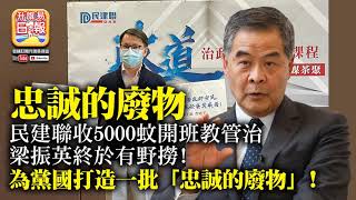 3.3 【忠誠的廢物】民建聯收5000蚊開班教管治，梁振英終於有野撈！為黨國打造一批「忠誠的廢物」！