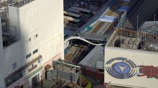 東京メトロ銀座線渋谷駅移設工事の建設状況（2020年1月11日）