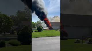Neighbor captures video of house fire on Cranbrook Terrace in Webster