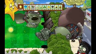 5 Gatling Pea VS Zomboss 999 Giga Gargantuars and 9999 Football Zombies - PVZ Xbox 360 Hack