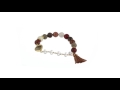 Chan Luu Stretch Bracelet w/ Tassel & Semi Precious Stone SKU:8952010