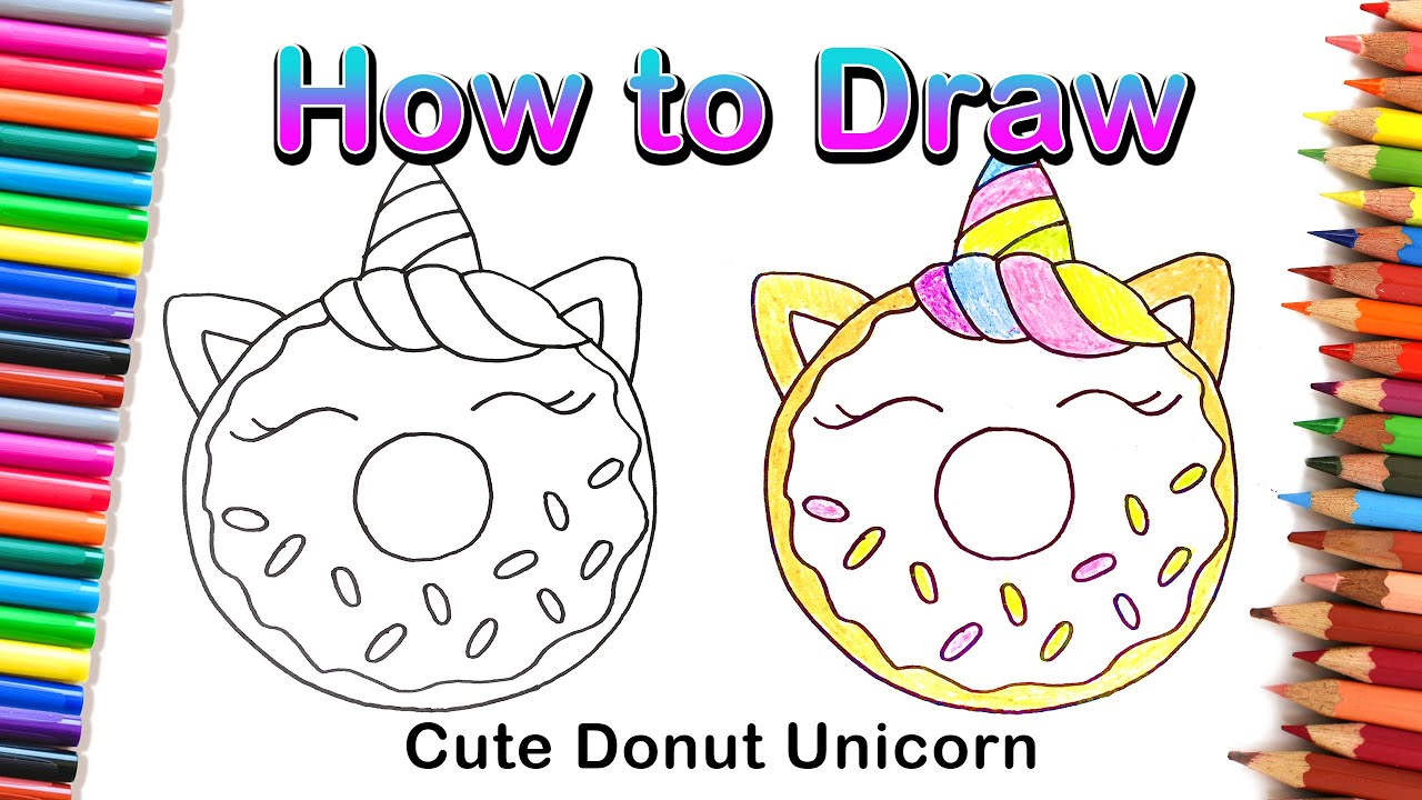 How To Draw A Cute Unicorn Doughnut Arab Tourism Guide