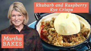 Martha Stewart's Rhubarb and Raspberry Rye Crisps | Martha Bakes Recipes | Martha Stewart