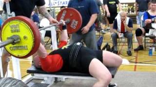 Mark Menslage at the 2009 USPF California State Championships: 451-lb. Bench Press