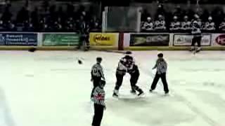 Hockeyfighters.cz  Paul Crosty vs Trevor Gillies.wmv