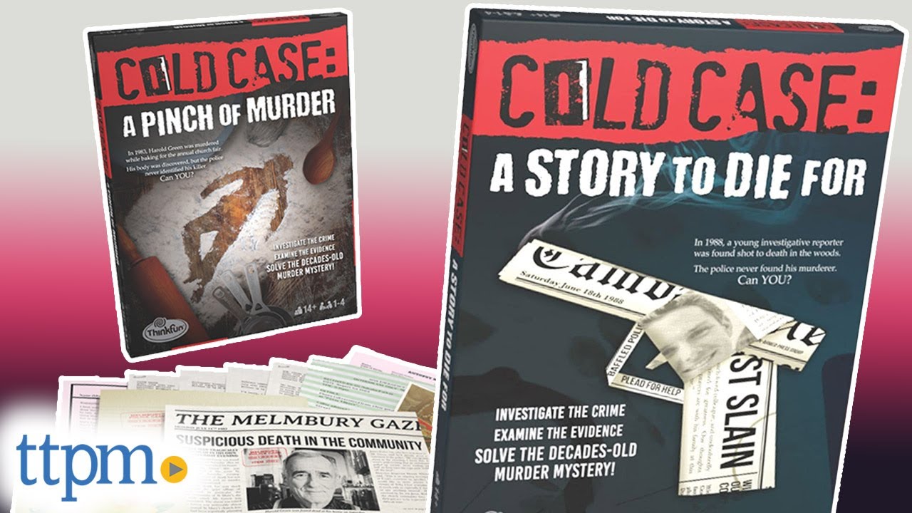 Cold Case: A Story To Die For & A Pinch Of Murder Games From ThinkFun ...