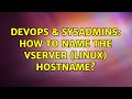 DevOps & SysAdmins: How to name the Vserver (Linux) Hostname?