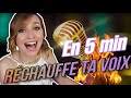 Echauffement vocal en 5 min / exercices EFFICACES pour améliorer sa voix RAPIDEMENT