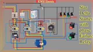 Star Delta Starter  | स्टार डेल्टा स्टार्टर | control wiring practical in hindi | DOL starter