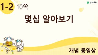 [천재교육] 우등생 해법수학 1-2 개념 강의 (10쪽) 몇십 알아보기