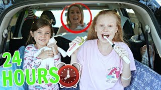 24 HOUR OVERNIGHT in CAR CHALLENGE with BABY!!! | Family Fizz