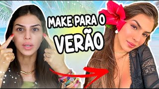 MAKE FÁCIL E PRÁTICA PRA USAR NO VERÃO | NÃO DERRETEUUUU