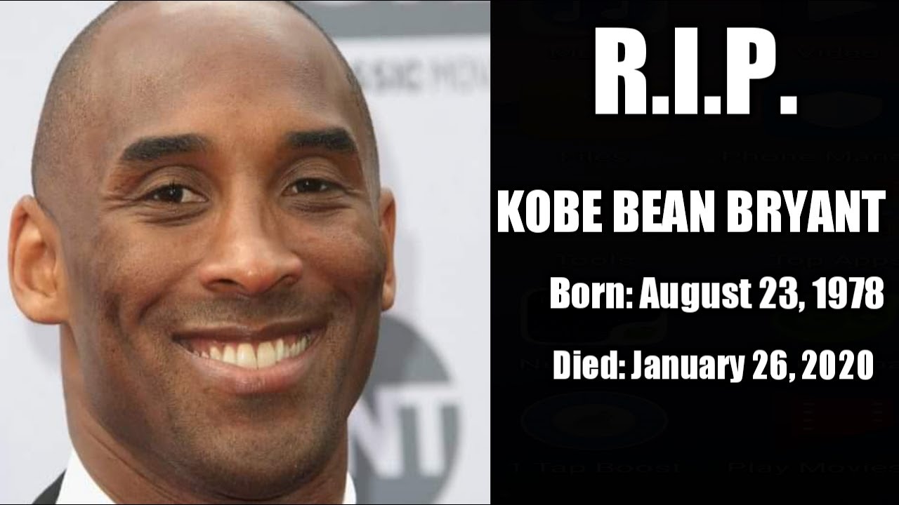 A Basketball Superstar KOBE BRYANT Died In A Helicopter Crash - YouTube