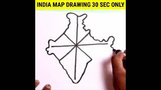 India map Drawing Trick |MARKA BANDU#shorts