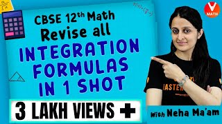 Revise all Integration Formulas (Definite & Indefinite)  in 1 Shot By Neha Ma’am | Vedantu  Math