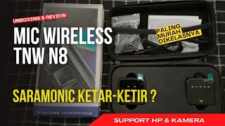 Review \u0026 Tes Kualitas Suara Mic Wireless TNW Vs Mic Clip On Boya