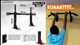 cara pasang pull up bar pada tembok review wall iron Gym BODYMASTER