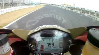 筑波サーキット　1分2秒874.　1299panigale.