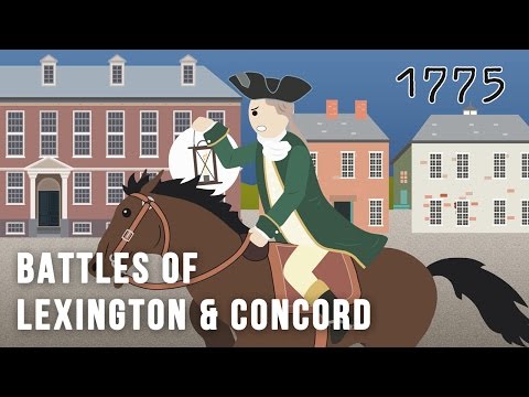 What was the first shot of the Revolutionary War?