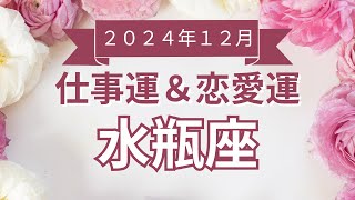 【水瓶座】みずがめ座🌈2024年12月💖の運勢✨✨✨仕事とお金・恋愛・パートナーシップ［未来視タロット占い］