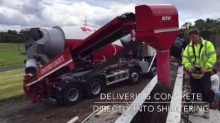 RTU Telescopic Conveyor  - Delivering concrete more efficiently