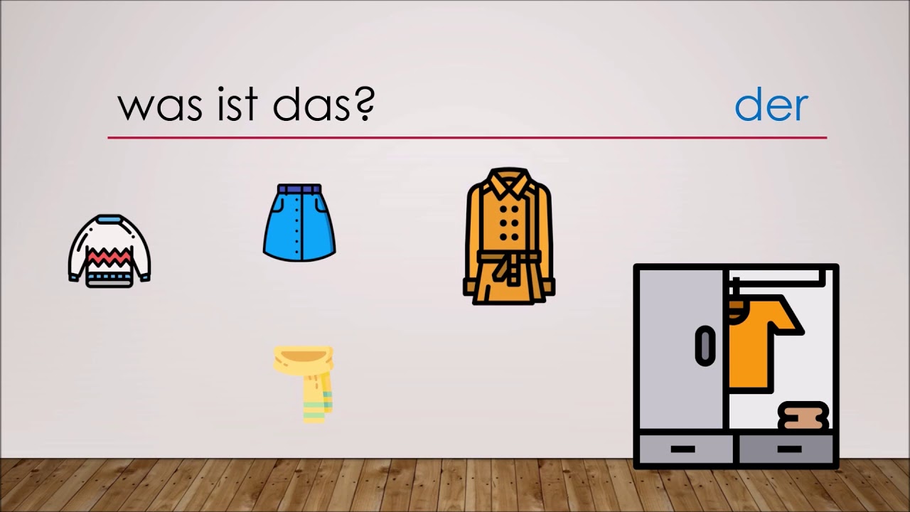 Die Kleidung Und Die Farben (Teil 1) - YouTube