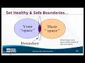 Set Healthy & Safe Boundaries