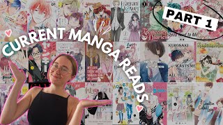 45 romance mangas I'm reading now 💖 | shoujo \u0026 shonen manga recs | part 1