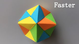 ABC TV | How To Make 3D Origami Ball #3 (Faster) - Craft Tutorial