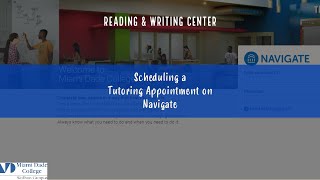 Scheduling a Tutoring Appointment on Navigate