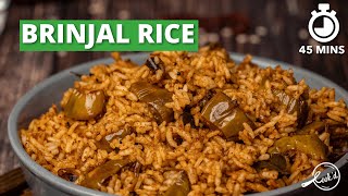 Brinjal Rice Recipe | Vangi Bath | Variety Rice Recipe | Kathirikai Sadam | Cookd