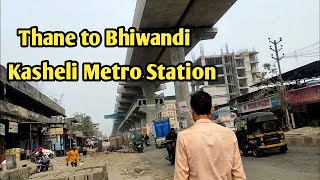 Mumbai Metro Line 5, Thane to Bhiwandi Metro Station Progress. Kasheli Metro Station!