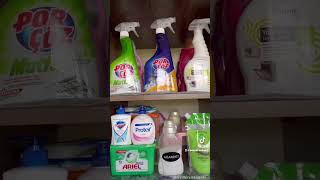 My cleaning products.TƏMİZLİK VASİTƏLƏRİM.