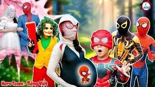 Nhện Nhí và Bố  Bảo Vệ Nhện Trắng Mang Bầu Khỏi JOKER  || Tổng Hợp Video Hành Động Hay Nhất