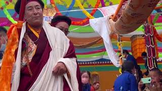 Tibetan Yogis Shitro Puja at Chuma village in Rebkong .