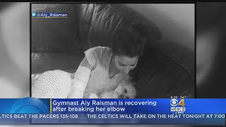 Gymnast Aly Raisman Recovering After Breaking Her Elbow