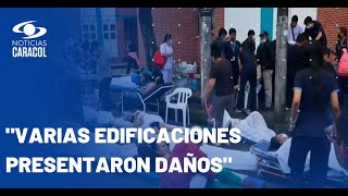 Temblor en Colombia: pacientes de clínicas tuvieron que ser evacuados y atendidos en la calle