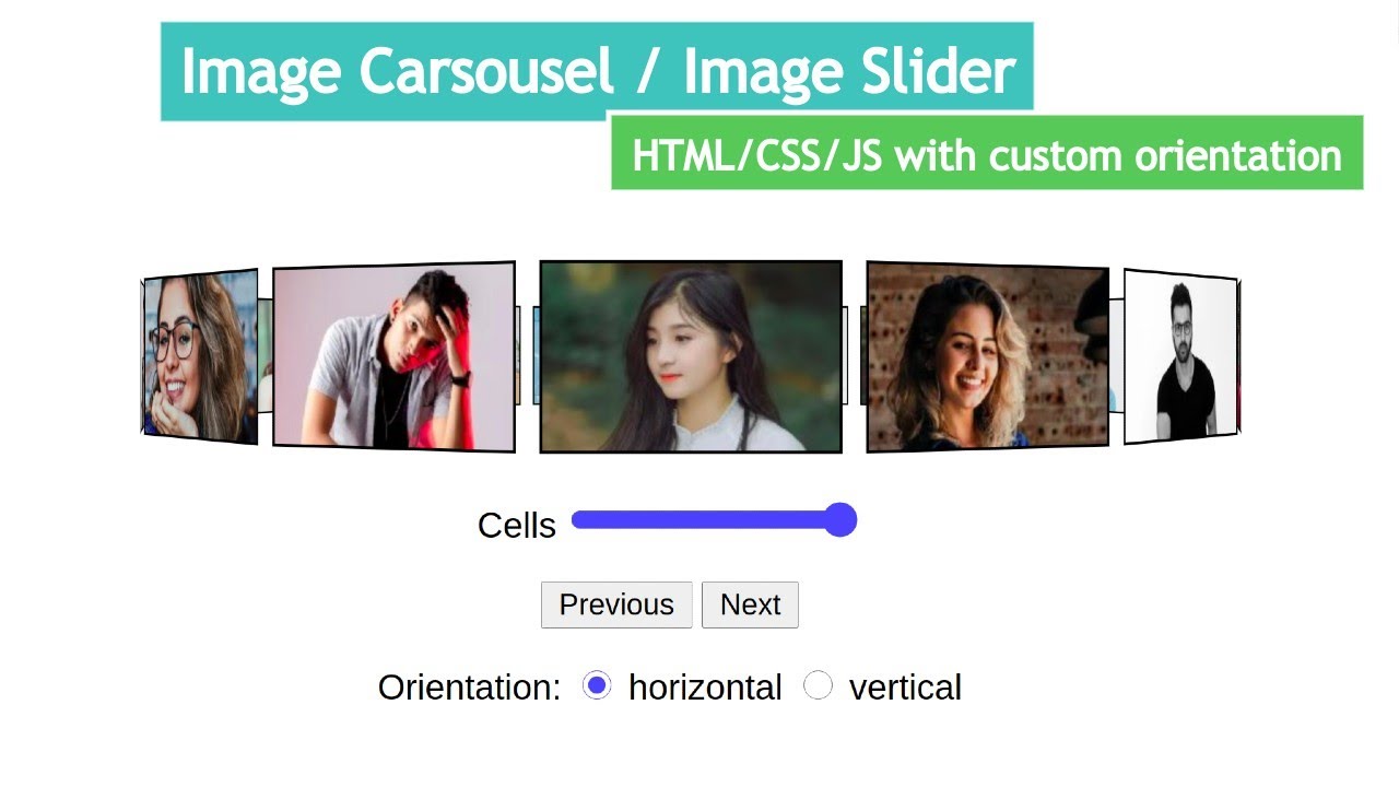 Image Carousel: How To Create Image Slider In HTML,CSS & JS