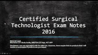 Surgical Tech Certification Exam Study Session